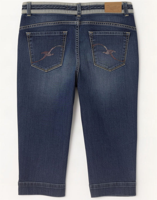 Trussardi Damen Bermuda Denim Shorts Large W32 Blau