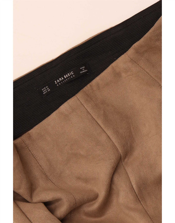 Zara Damen Skinny Hose Medium W28 L28 Braun