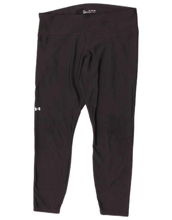 Under Armour Damen Capri-Leggings UK 20 2XL Schwarz Polyester