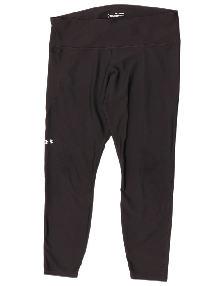 Under Armour Damen Capri-Leggings UK 20 2XL Schwarz Polyester