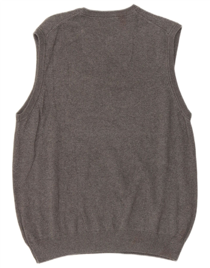 Marks & Spencer Herren-Tanktop mit normaler Passform, mittelgraue Baumwolle