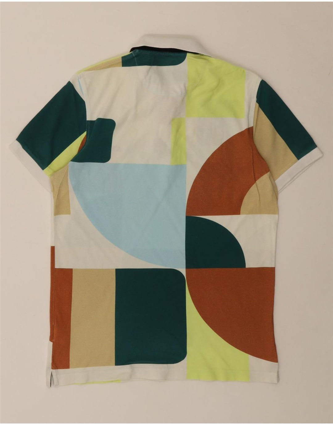 SUN68 Herren-Poloshirt, klein, mehrfarbig, Colourblock-Baumwolle