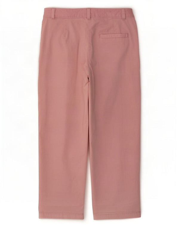 Marks & Spencer Damen-Hose, kurz geschnitten, UK 12, M, W30, L25, Rosa, Baumwolle