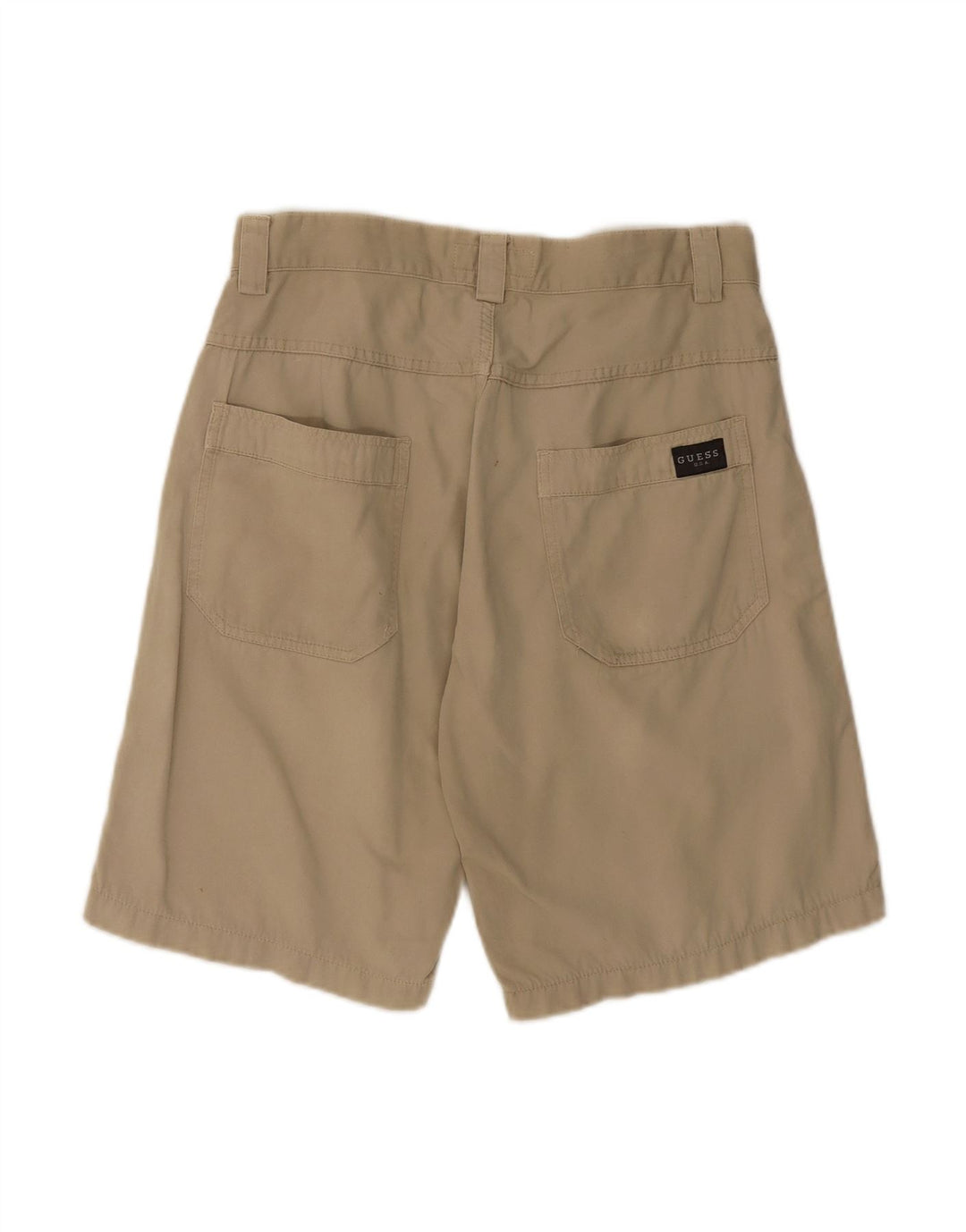 GUESS Mens Chino Shorts W30 Medium Beige Cotton