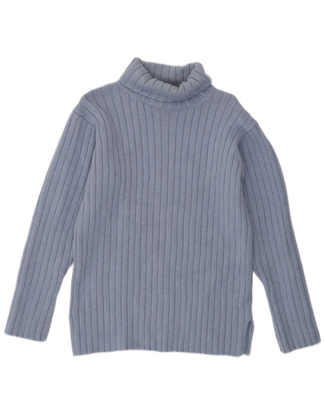 JIGSAW Rollkragenpullover für Damen, UK 14, mittelblaue Wolle