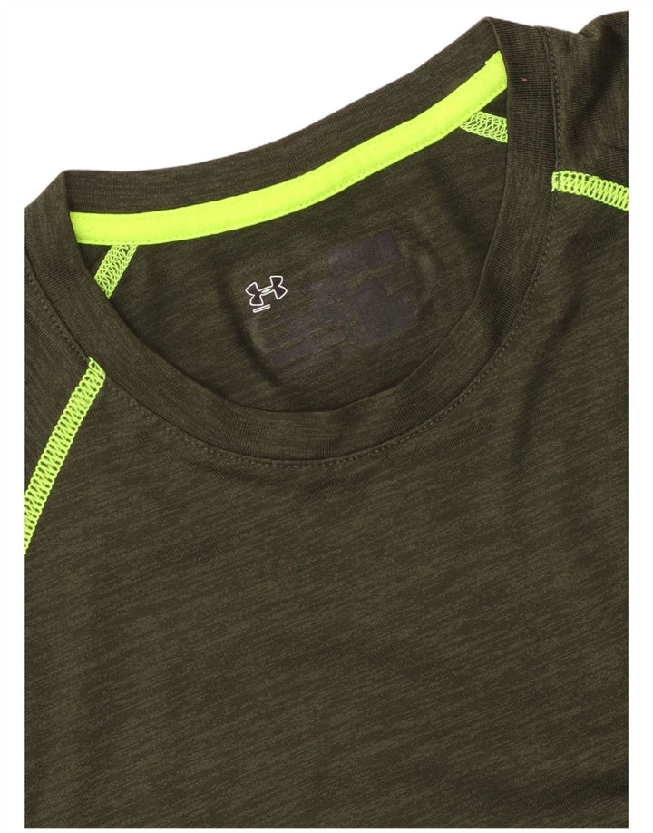 UNDER ARMOUR Herren T-Shirt Top Large Khaki Gefleckt