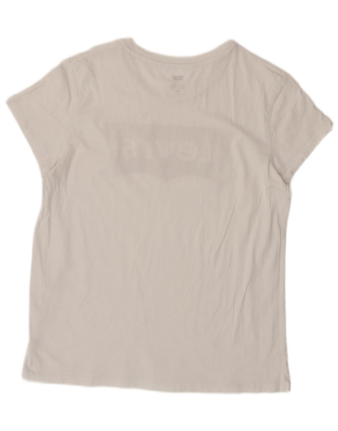 LEVI'S Damen Grafik-T-Shirt-Oberteil UK 16 Large Weiß