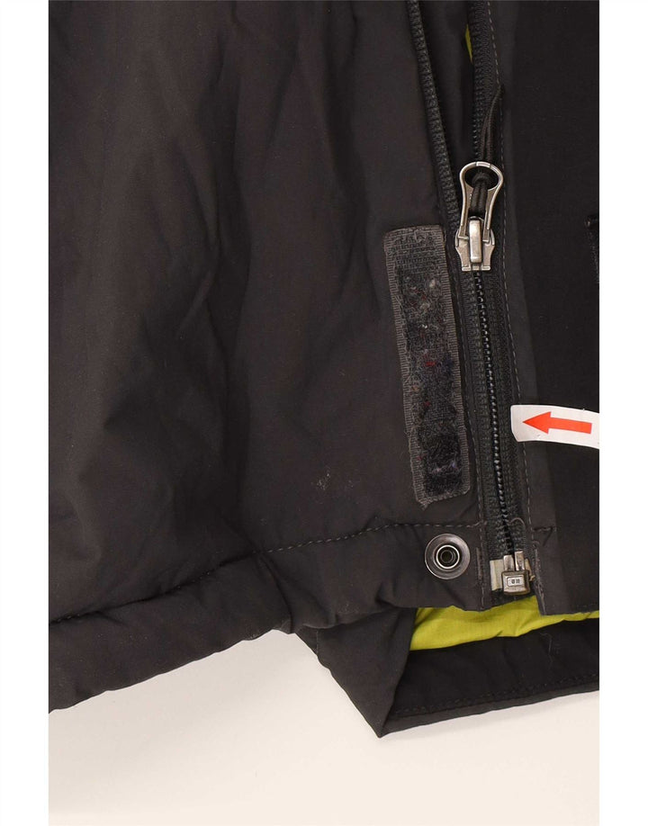 The North Face Herren-Windbreaker-Jacke UK 38 Mittelgraues Colourblock-Nylon