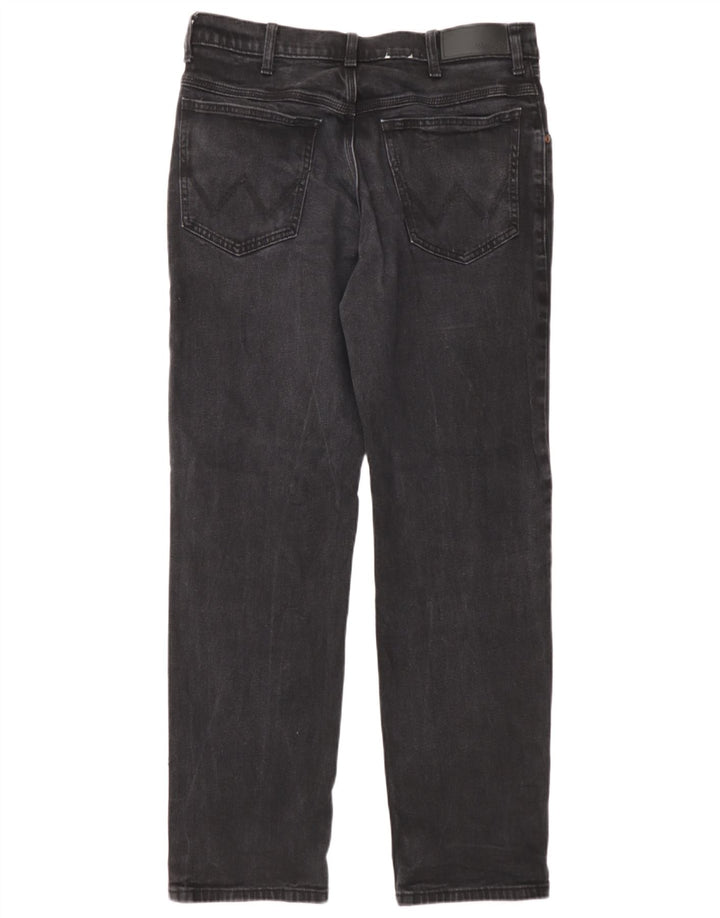 Wrangler Herren Straight Jeans W34 L32 Graue Baumwolle