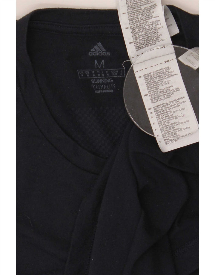 Adidas Herren Climalite T-Shirt Top Medium Marineblau Polyester