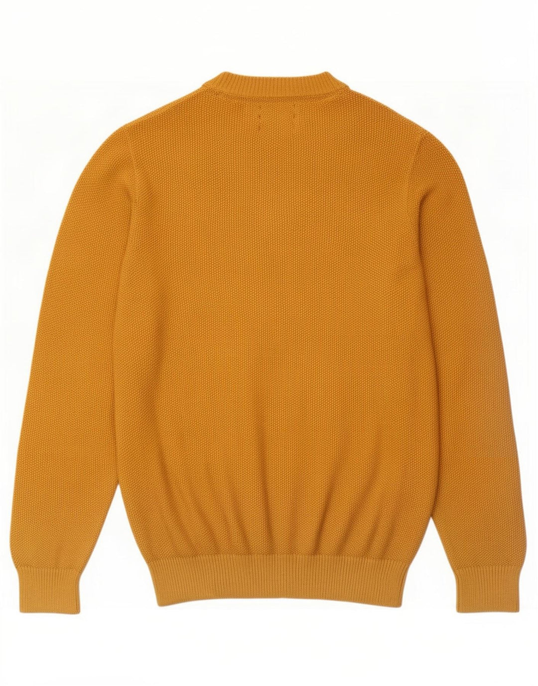 Marks & Spencer Herren Blauer Harbour-Pullover mit Rundhalsausschnitt Mittelgelb