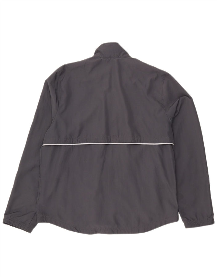 Adidas Damen Clima Proof Trainingsanzug Top Jacke UK 16 Large Grau Polyester