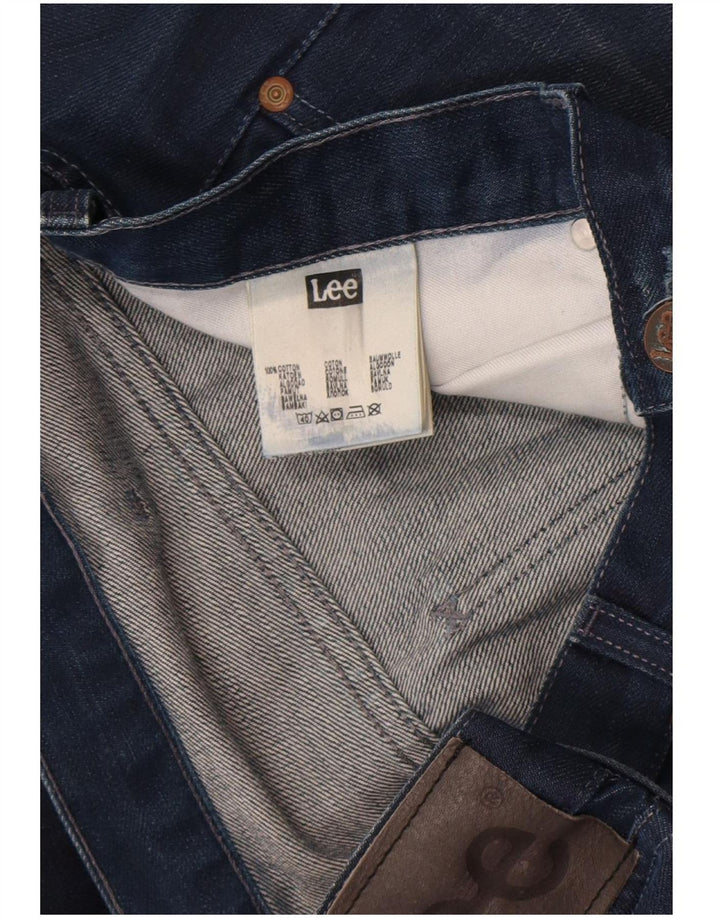 Lee Herren Daren Straight Jeans W38 L34 Marineblaue Baumwolle