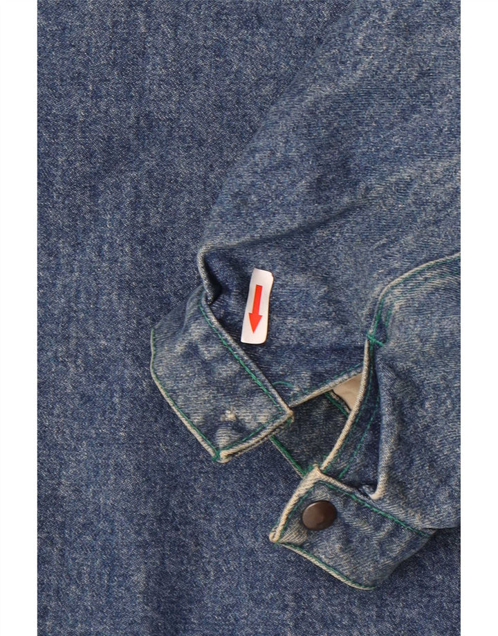 Vitamina Herren Jeansmantel UK 40 Große blaue Baumwolle