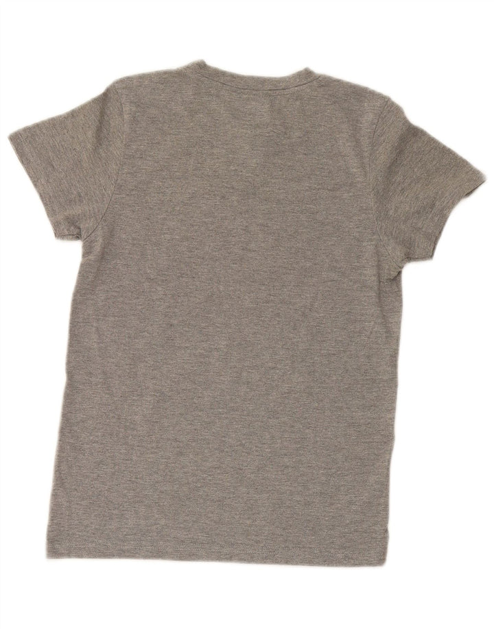 Puma Damen Graphic T-Shirt Top UK 12 Mittelgrau meliert