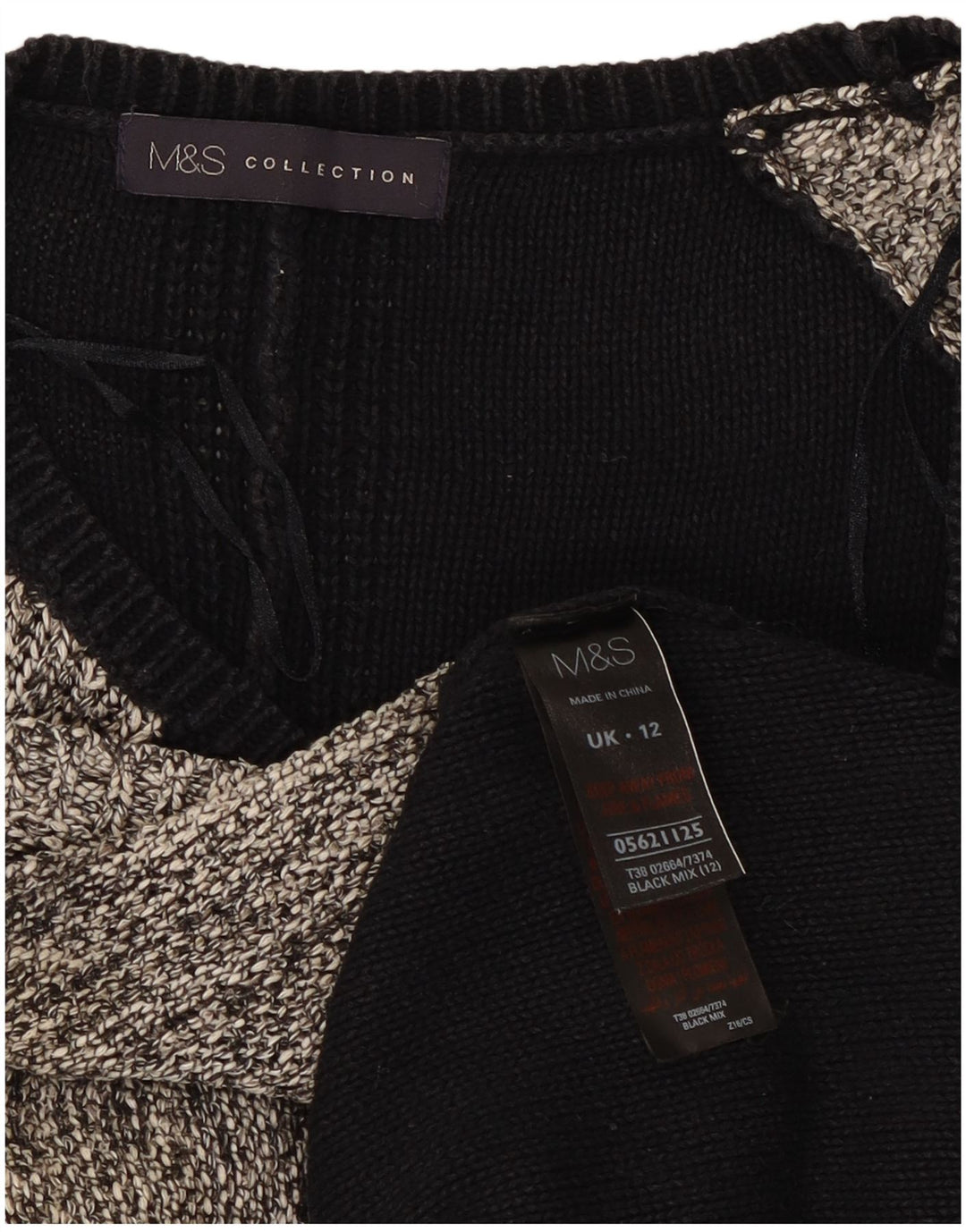 Marks & Spencer Damen-Pullover mit U-Boot-Ausschnitt, Gr. 12, mittelschwarz