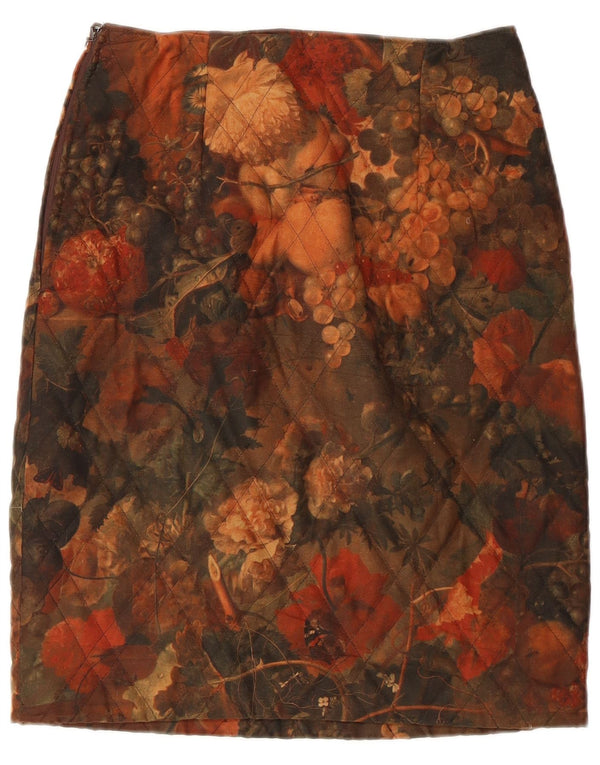 Fiorella Rubino Damen-Bleistiftrock mit hoher Taille, UK 14, Größe L W28, mehrfarbig