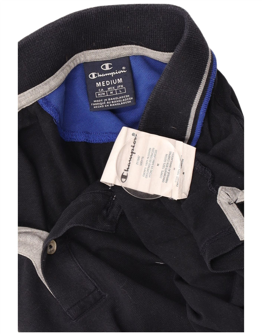 Champion Herren-Poloshirt, mittelmarineblaue Baumwolle