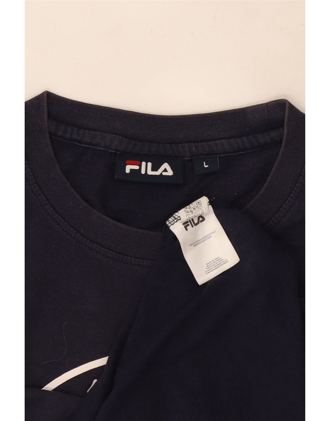 Fila Herren-T-Shirt mit Grafik, groß, marineblau, Baumwolle