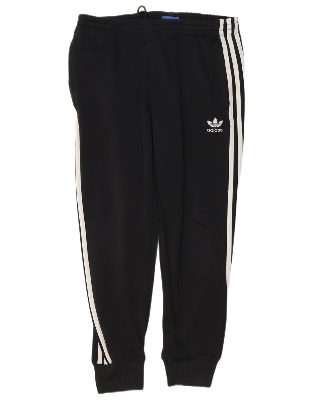 ADIDAS Damen Trainingshose Jogger UK 12 Medium Schwarz Polyester