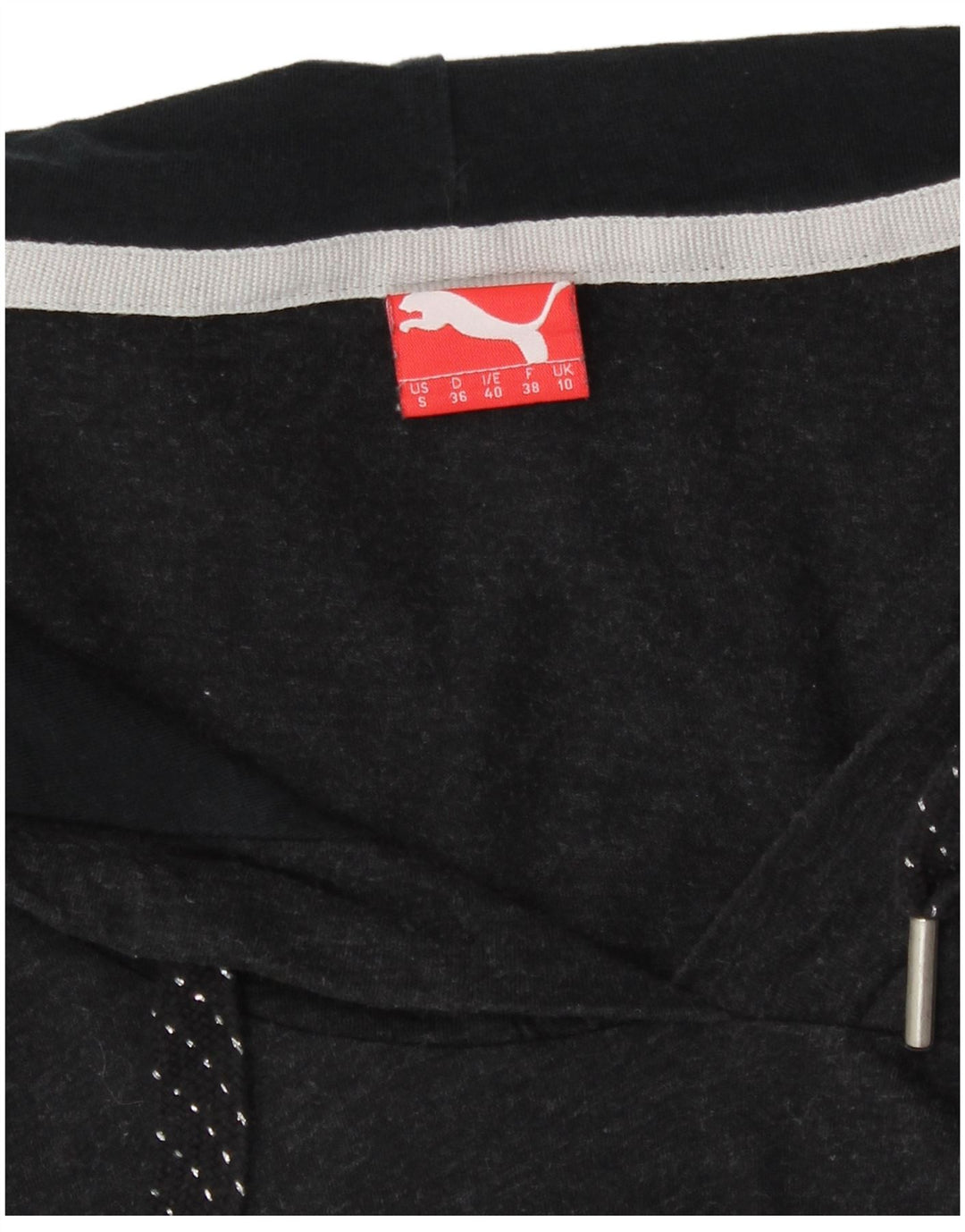Puma Damen Übergroßes Kapuzenoberteil Langarm UK 10 Small Grau