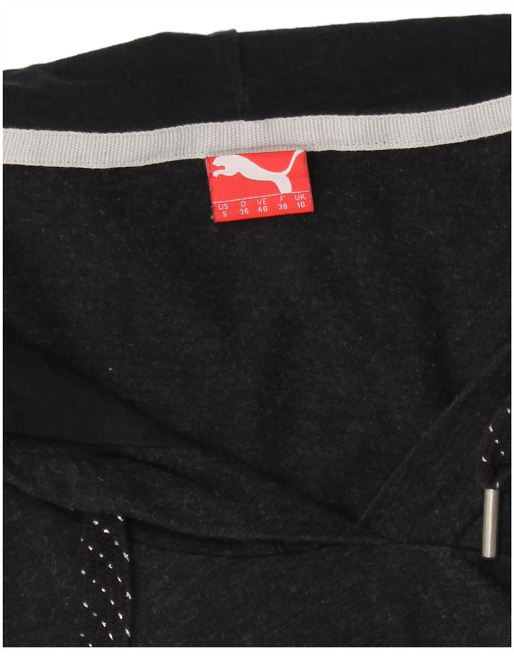 Puma Damen Übergroßes Kapuzenoberteil Langarm UK 10 Small Grau