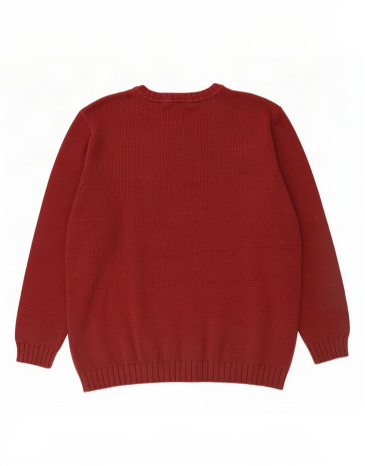 Marks & Spencer Herren St. Michael Pullover mit U-Boot-Ausschnitt, mittleres Burgunderrot