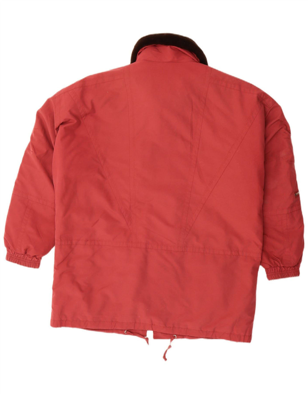 Vintage Damen Windjacke UK 18 XL Rot Polyester