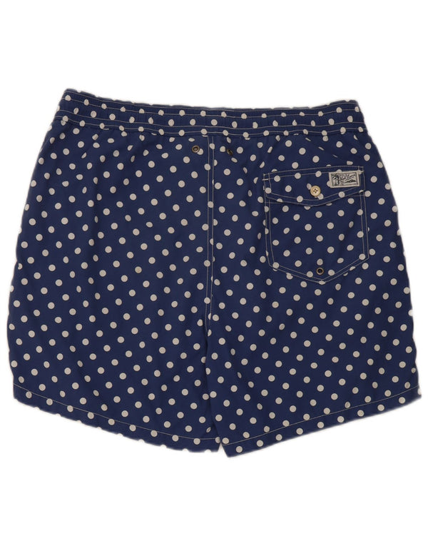 Polo Ralph Lauren Herren-Badeshorts aus mittelblau gepunktetem Nylon