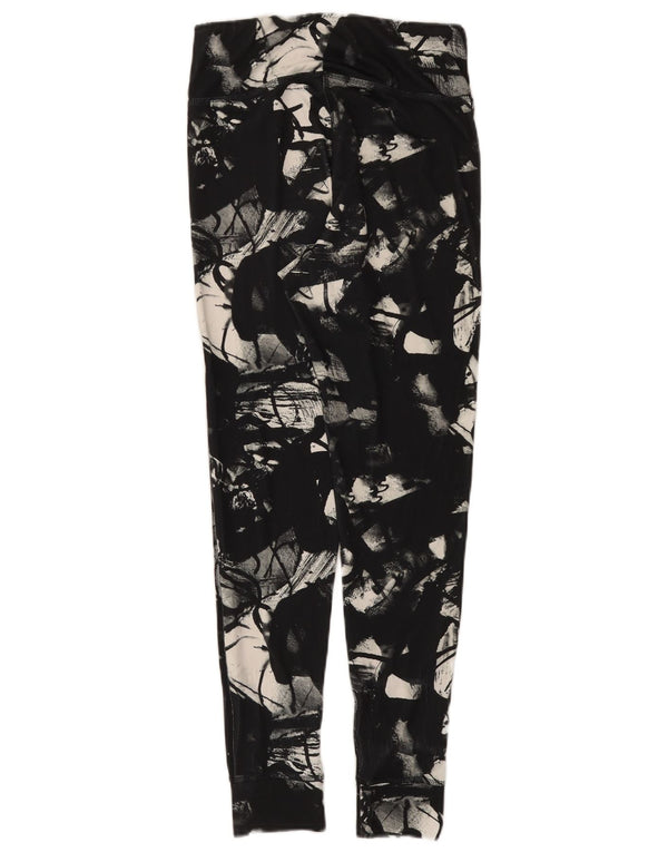 Reebok Womens Tracksuit Trousers Joggers UK 8/10 Small Black Camouflage