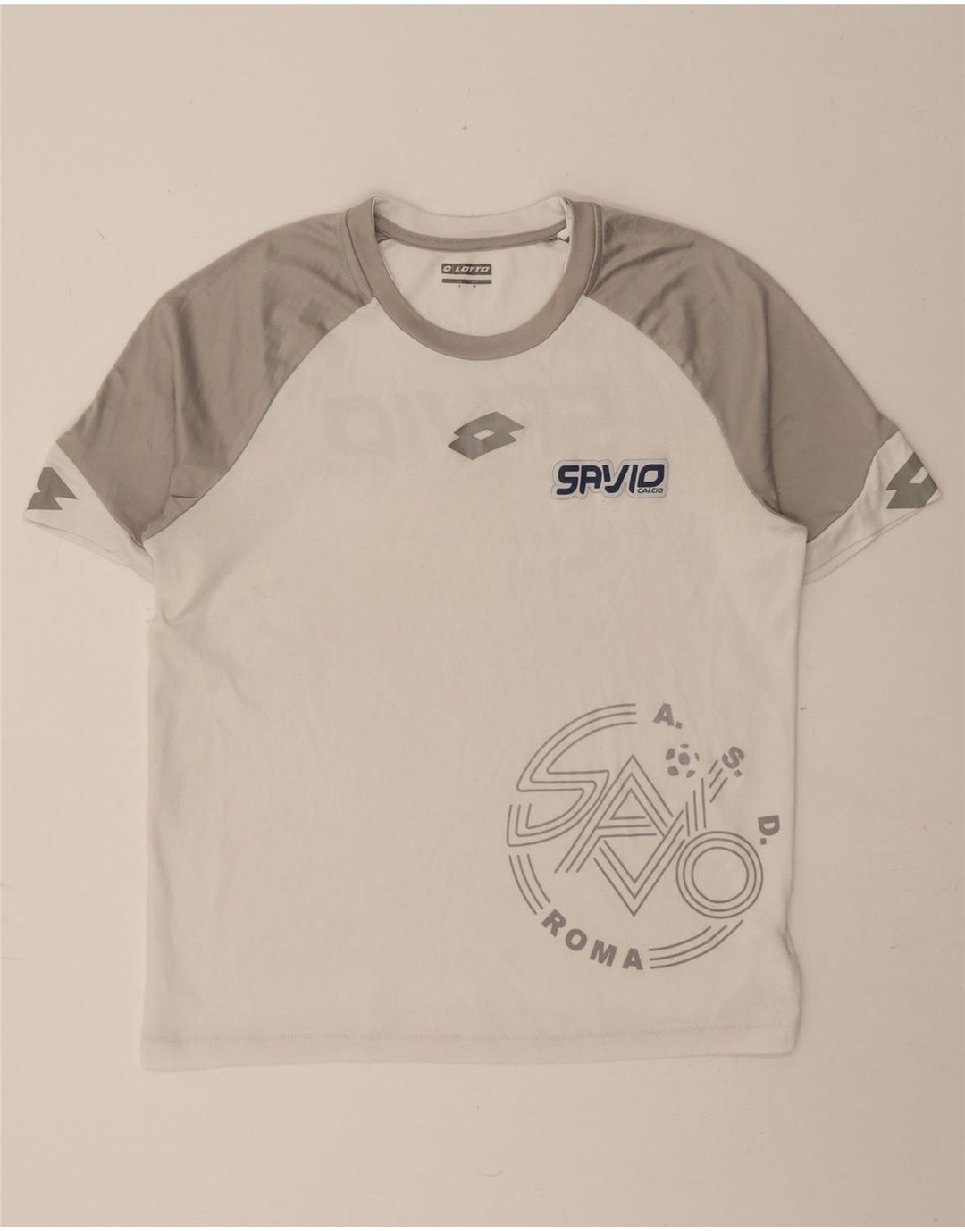 LOTTO Herren-T-Shirt mit Grafik, Mittelweißes Farbblock-Polyester
