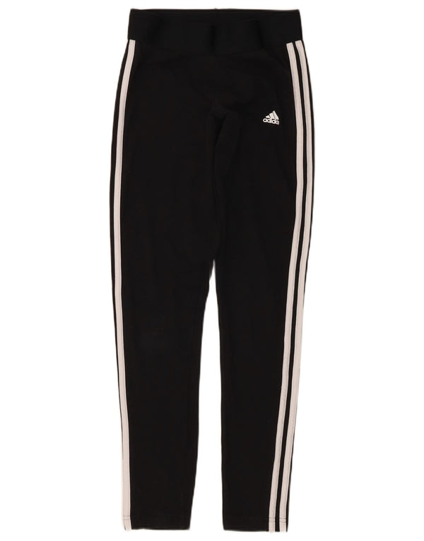 ADIDAS Damen Leggings UK 8/10 Small Schwarz