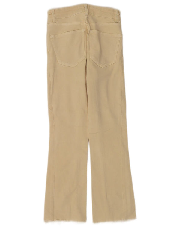 Zara Damen Bootcut Jeans EU 34 2XS W24 L24 Beige