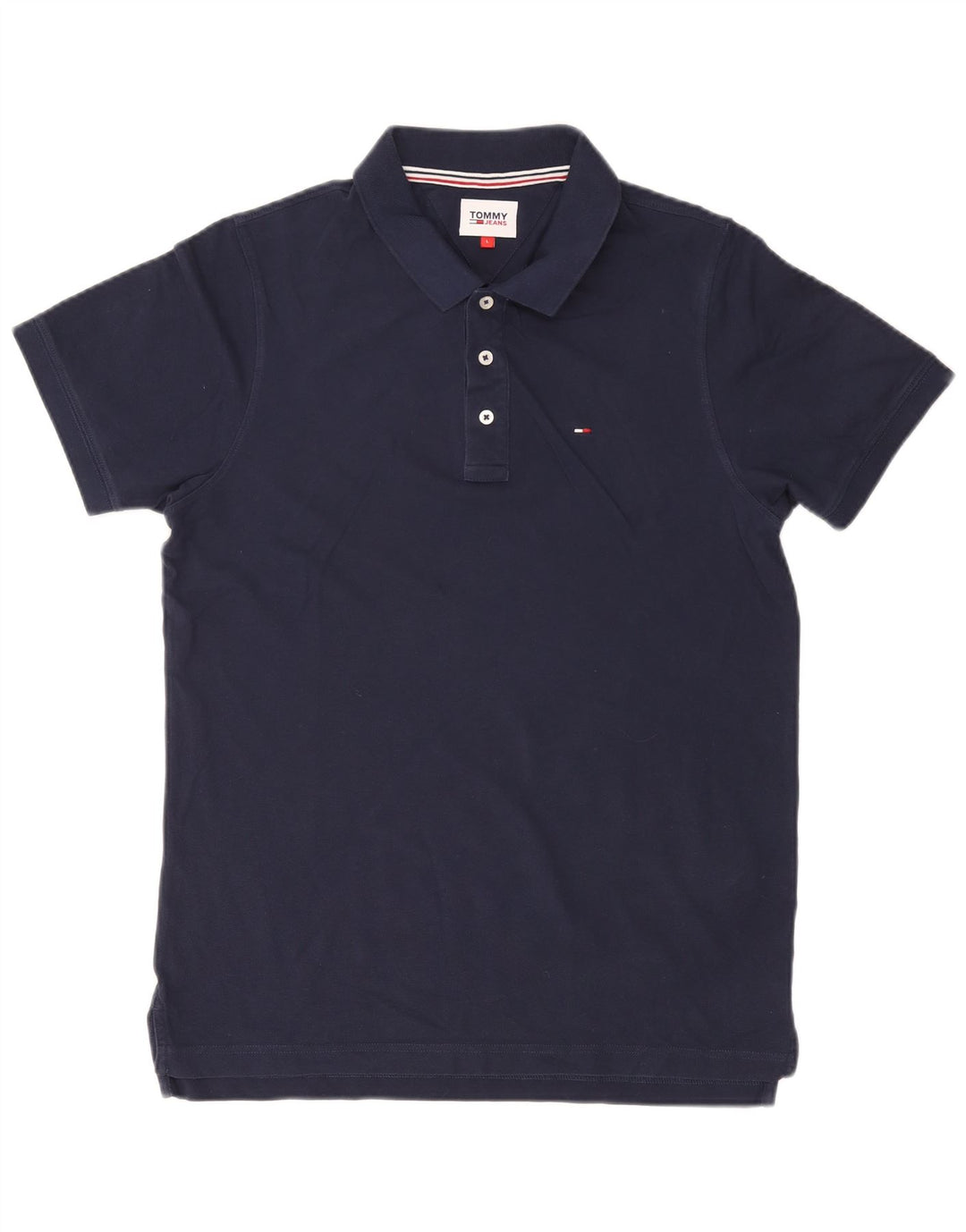 TOMMY HILFIGER Herren Poloshirt Große Marineblaue Baumwolle