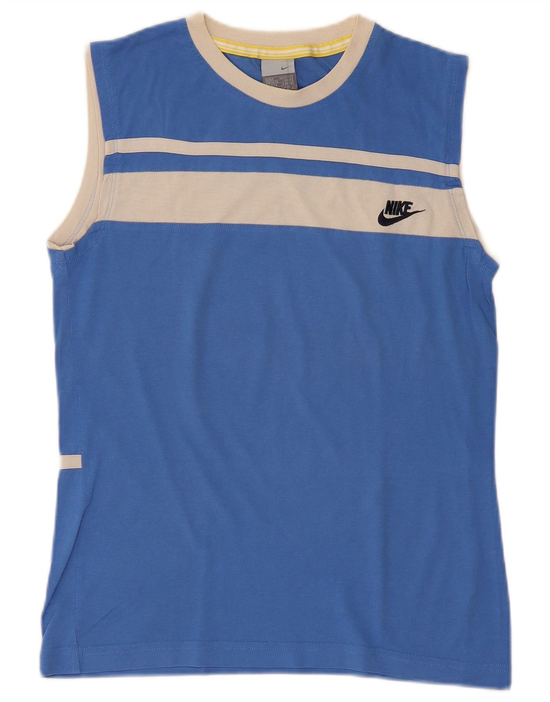 Nike Herren Weste Top UK 36/38 Small Blue Colourblock