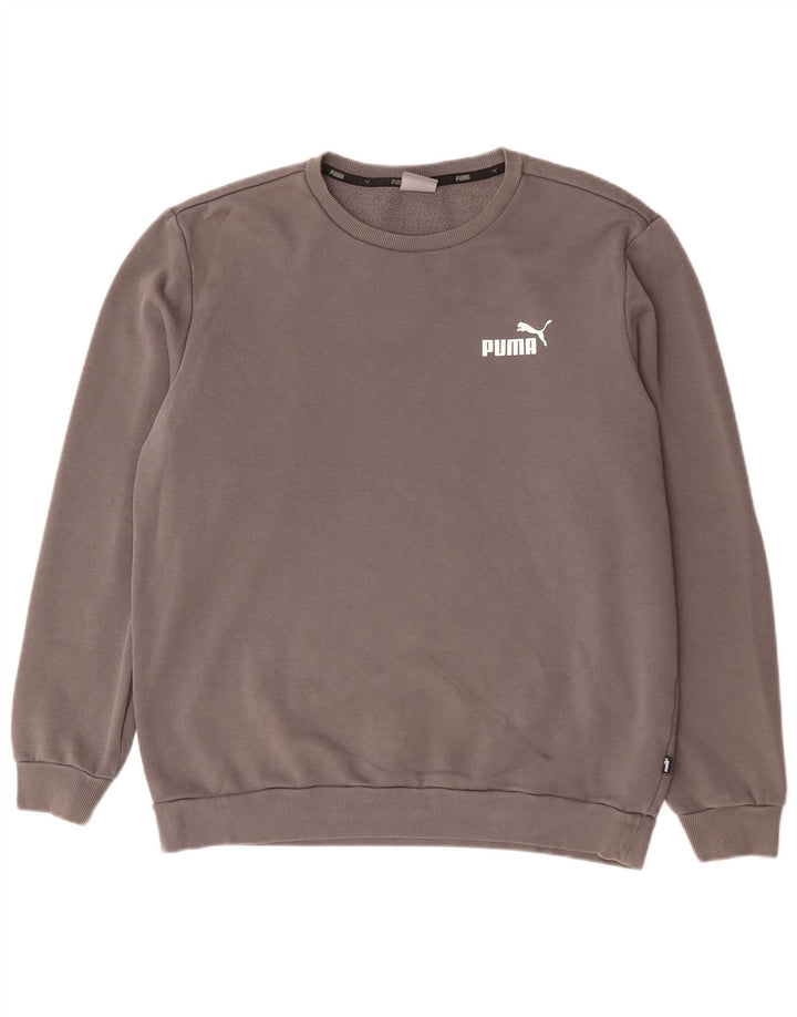 Puma Herren Sweatshirt Pullover Große graue Baumwolle