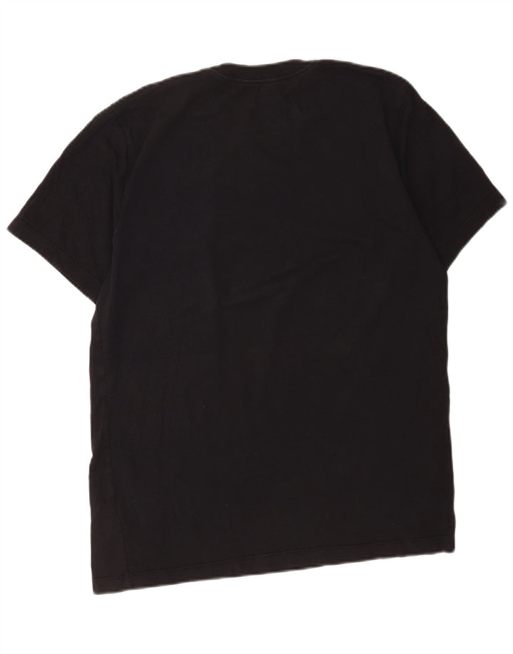 Nike Herren-T-Shirt mit Grafik, mittelgroß, schwarze Baumwolle