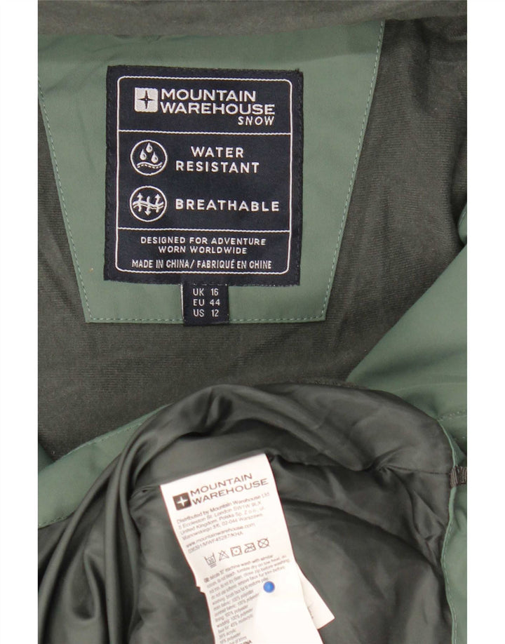 Mountain Warehouse Damen Wattierte Jacke UK 16 Large Green Colourblock