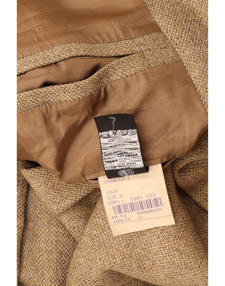 PLACE VENDOME Herren-Blazer mit 2 Knöpfen, UK 40, große beige Wolle