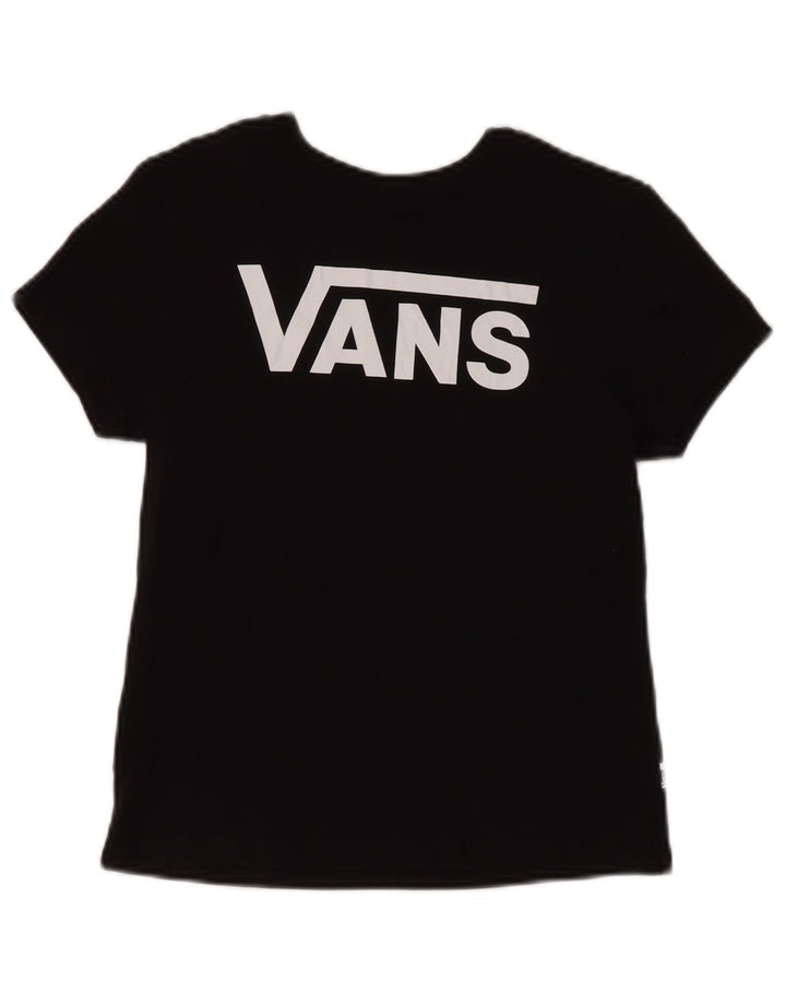 Vans Damen Grafik T-Shirt Top UK 2 2XS Schwarz