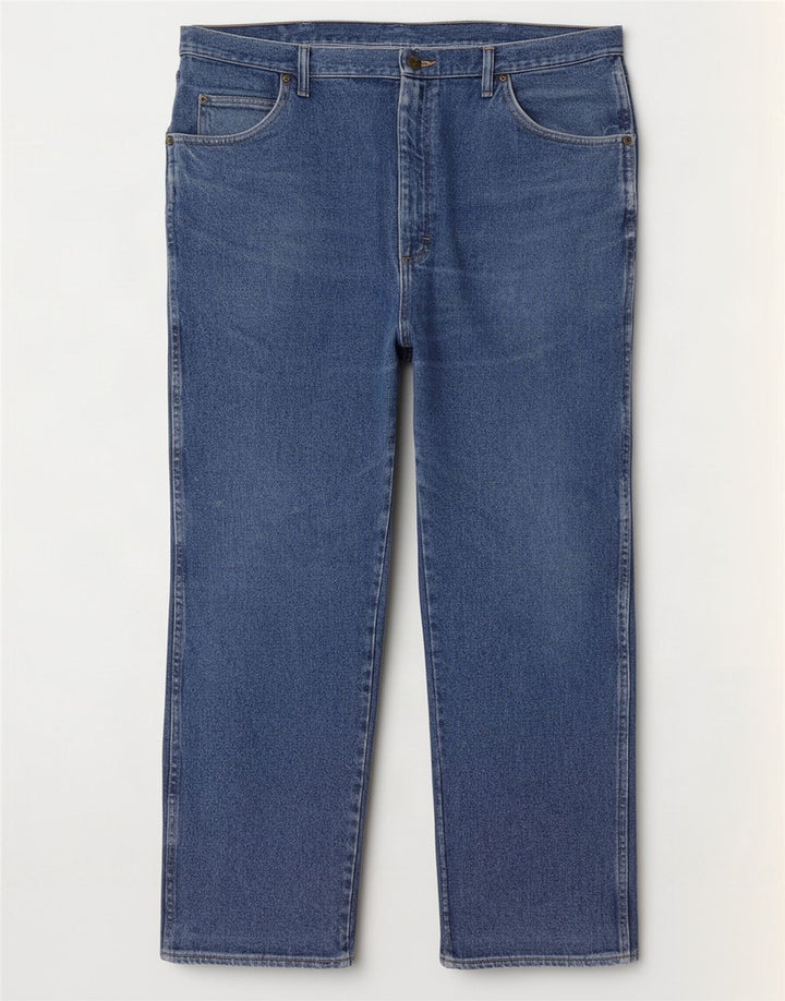 Wrangler Herren Straight Jeans W40 L30 Blaue Baumwolle