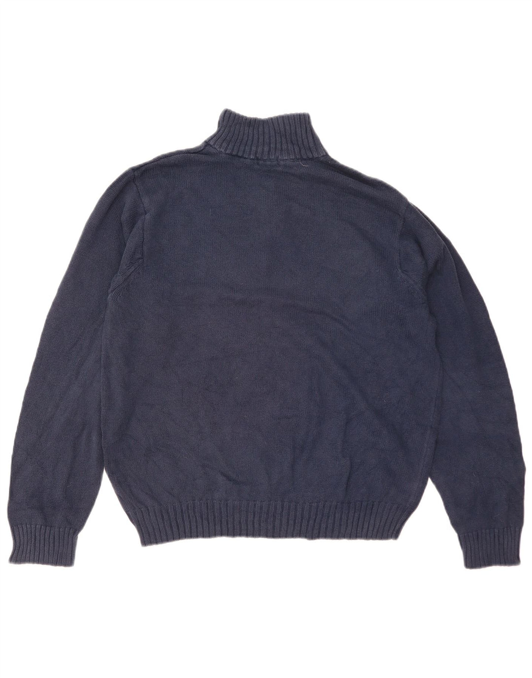 Izod Herren-Pullover mit Reißverschluss am Hals, mittelmarineblaue Baumwolle