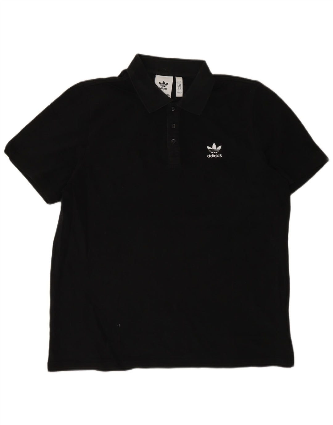 Adidas Herren Poloshirt Medium Schwarz Baumwolle