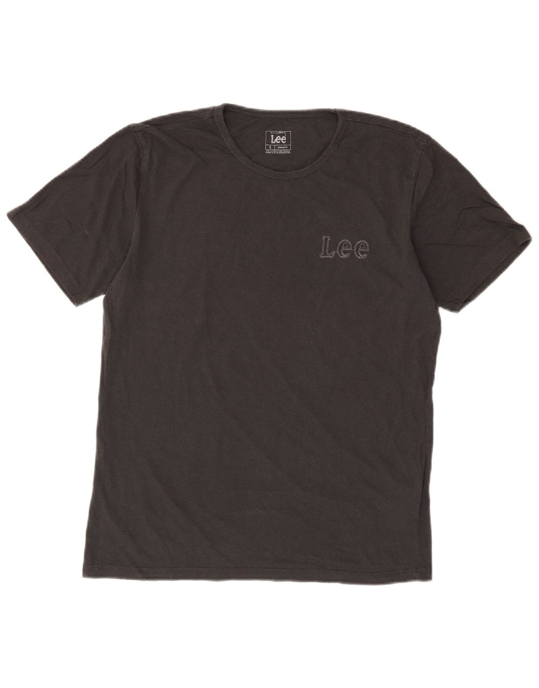 Lee Herren-T-Shirt mit normaler Passform, Größe S, Grau, Baumwolle