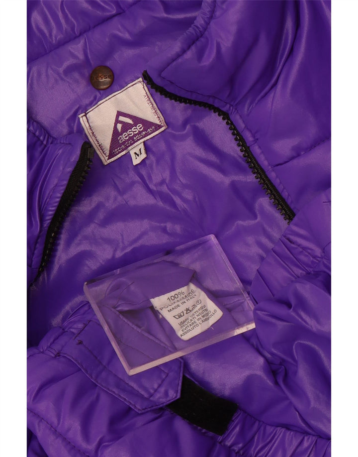 Aesse Herren Wattierte Jacke UK 38 Medium Lila Polyamid