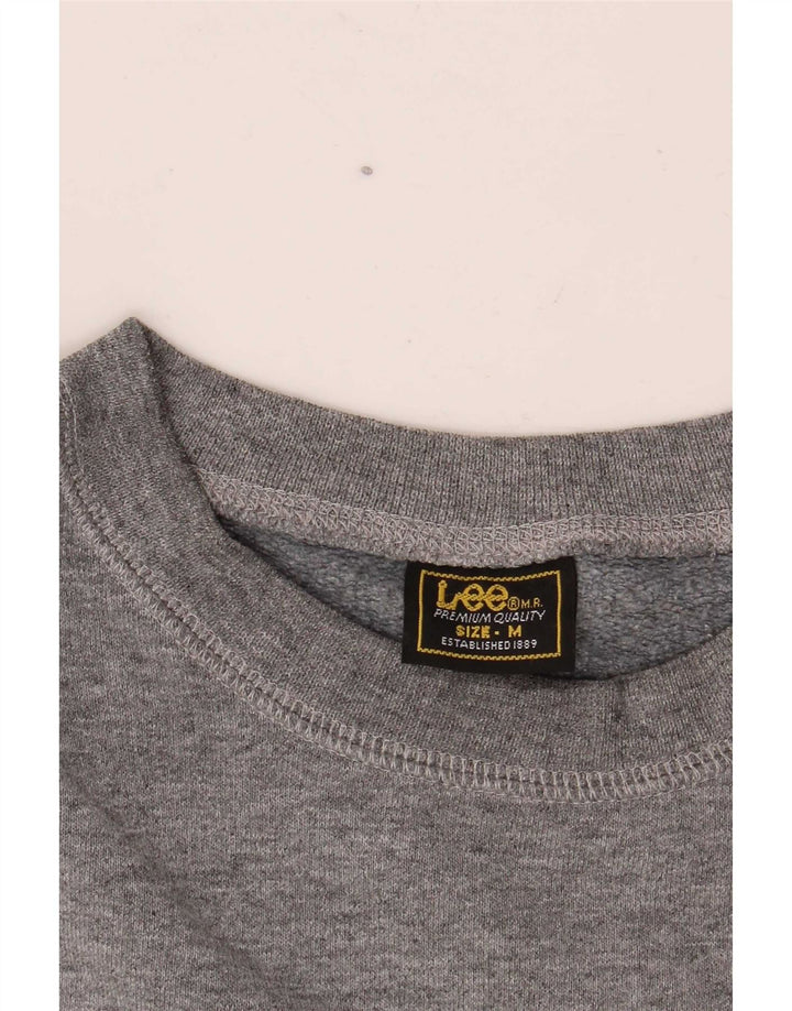 Lee Herren Brooklyn Graphic Sweatshirt Pullover Mittelgrau