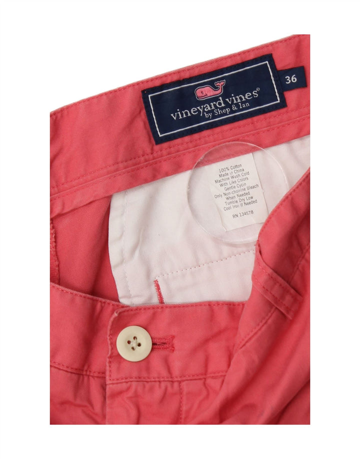 Vineyard Vines Herren-Chinoshorts W36, Größe L, rosa, Baumwolle