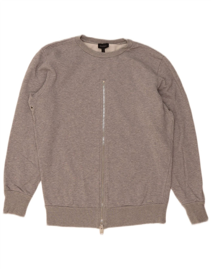Diesel Damen-Sweatshirt in Übergröße, Gr. 10, Größe S, Grau