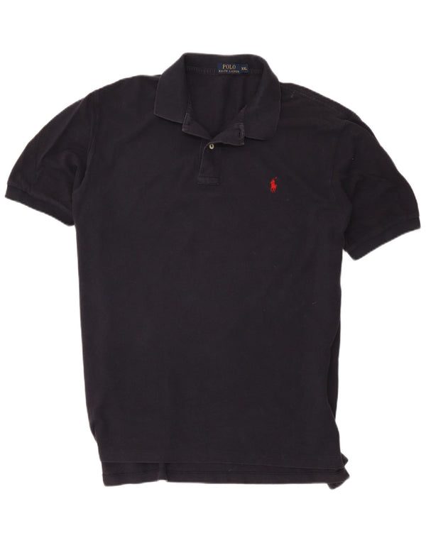 Polo Ralph Lauren Mens Polo Shirt 2XL Navy Blue Cotton