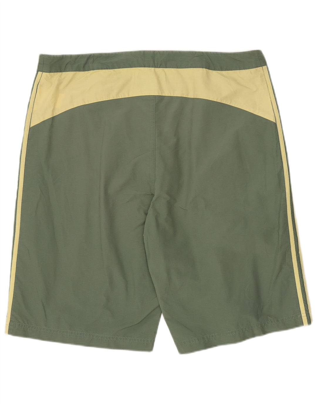 Adidas Herren Shorts XL W40 Grüne Colourblock-Baumwolle